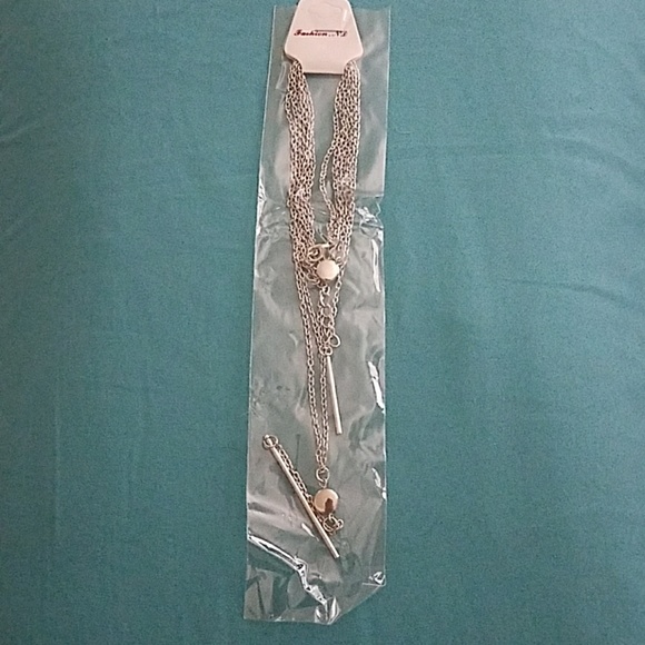 *LAST ONE* 3 layer tassle charm necklace🌟 - Picture 3 of 4